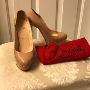 Christian Louboutin Bianca Nude Heels - size 39